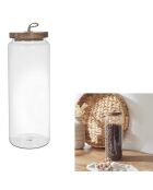 Bocal Acacia transparent - 10x27.5x10 cm