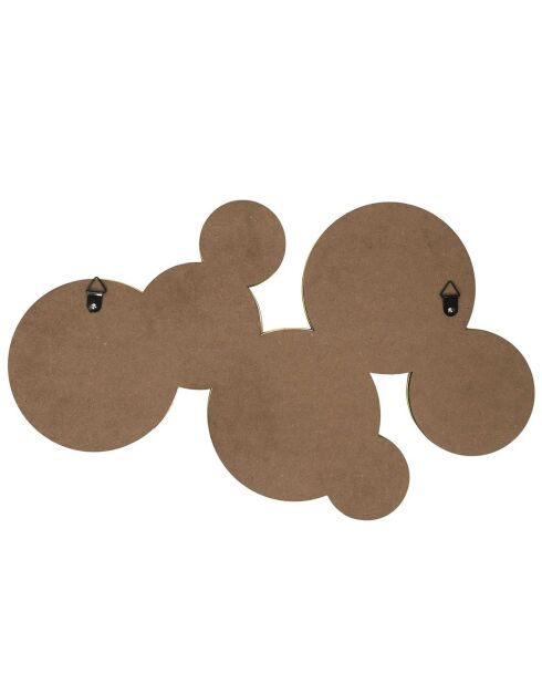 Miroir rond doré - 57x35 cm