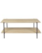Banc TV Loka marron/noir - 115x45x35 cm