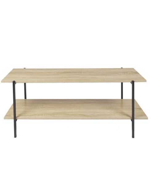 Banc TV Loka marron/noir - 115x45x35 cm