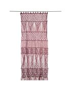 Macramé gordijn van karmijnrood gaas - 100x280 cm