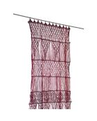 Macramé gordijn van karmijnrood gaas - 100x280 cm