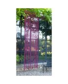 Macramé gordijn van karmijnrood gaas - 100x280 cm