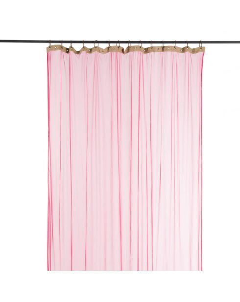 Voilage Tulle framboise - 120x300 cm