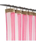 Voilage Tulle framboise - 120x300 cm