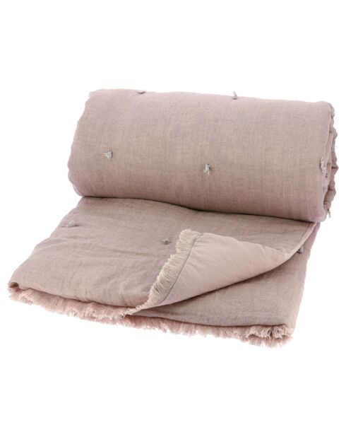 Bettdecke Etamine Leinenmischpuder - 140x240 cm