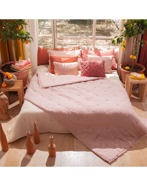 Bettdecke Etamine Leinenmischpuder - 140x240 cm