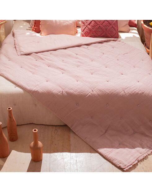 Bettdecke Etamine Leinenmischpuder - 140x240 cm