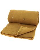 Bettdecke Etamine aus Leinen, gemischt, tabakfarben, 140 x 240 cm