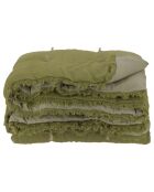 Colcha Etamine en mezcla de lino caqui, 220 x 240 cm