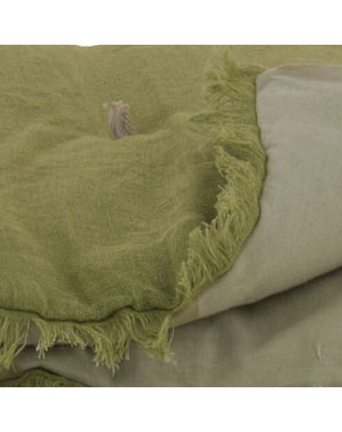 Colcha Etamine en mezcla de lino caqui, 220 x 240 cm