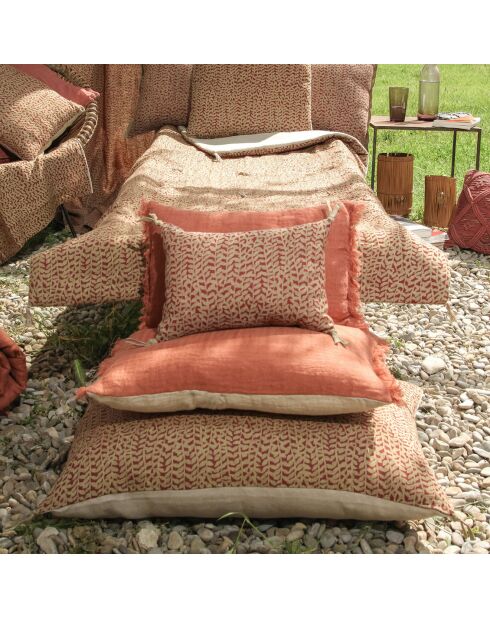 Fodera per cuscino Lierre in lino rosso - 25x35 cm