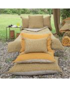 Housse de coussin Lierre lin tabac - 25x35 cm