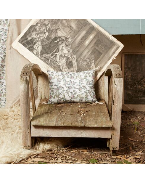 Funda de cojín Anna de terciopelo beige - 25x35 cm