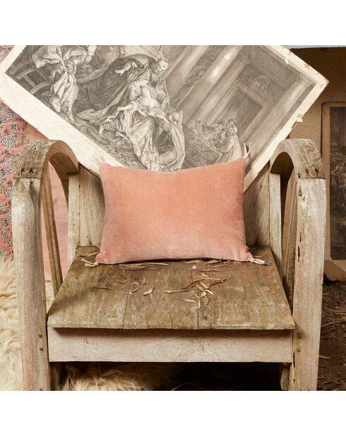 Anna Kissenhülle aus Samt puderrosa - 25x35 cm