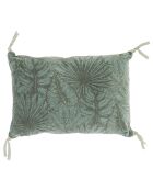 Funda de cojín de terciopelo celadón Goa - 25 x 35 cm