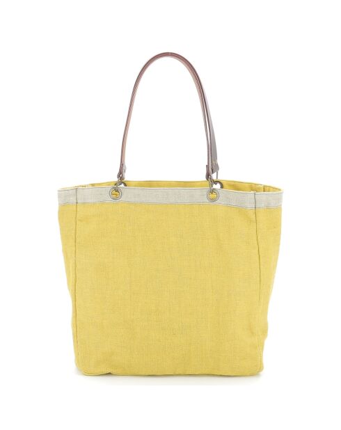 Doppelte Tragetasche, 30 x 34 x 10 cm, Ockerfarben