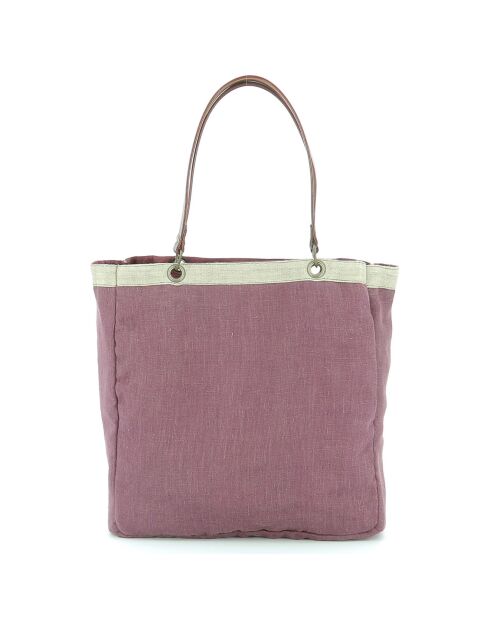 Pflaumenfarbene Tragetasche für 2 Personen, 30 x 34 x 10 cm