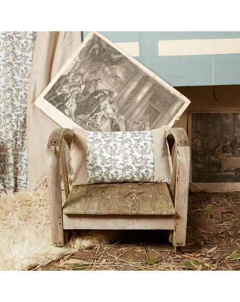 Funda de cojín Anna de terciopelo beige - 30x45 cm