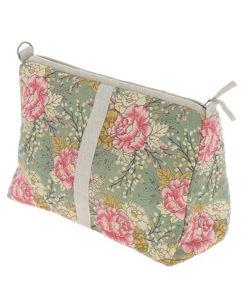 Borsa da toilette Bloom celadon - 34x22x15 cm