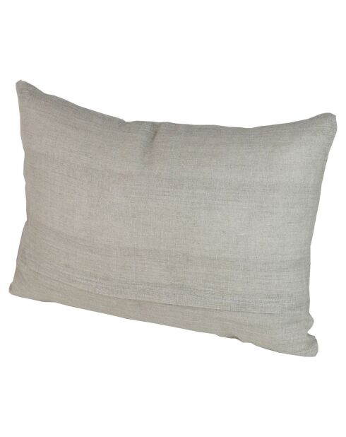 Funda de cojín tropical en mezcla de lino ahumado, 35 x 50 cm