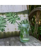 Funda de cojín tropical en mezcla de lino ahumado, 35 x 50 cm