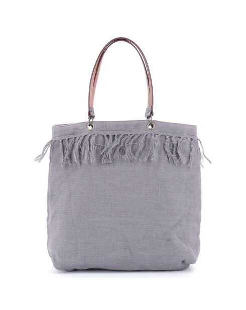 Middelgrote dubbele draagtas van lavendel - 36x36x12 cm