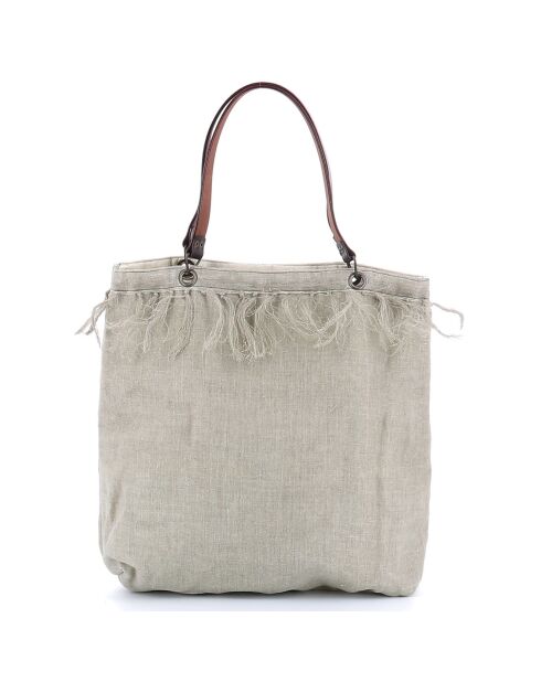 Sac Cabas Medium Double naturel - 36x36x12 cm