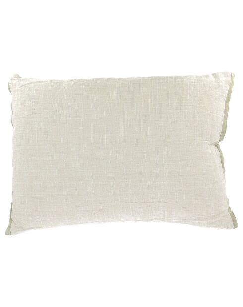 Funda de cojín de tweed de lino natural Varanasi - 40x55 cm