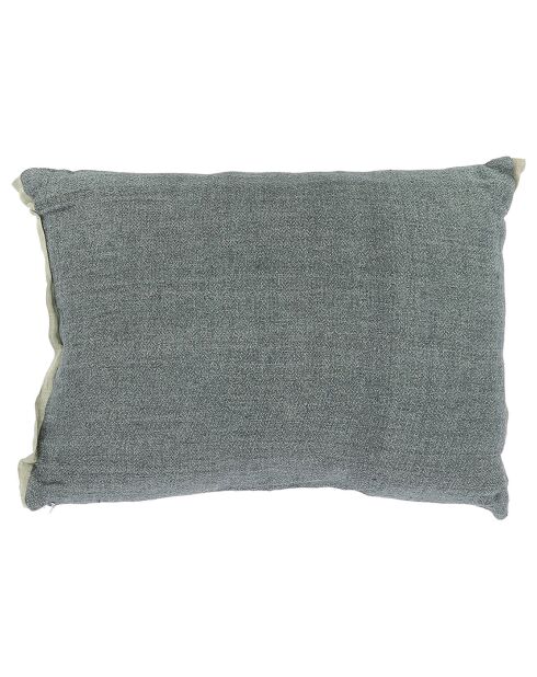 Varanasi grijs linnen tweed kussenhoes - 40x55 cm