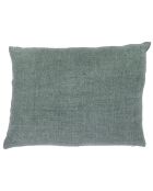 Varanasi grijs linnen tweed kussenhoes - 40x55 cm