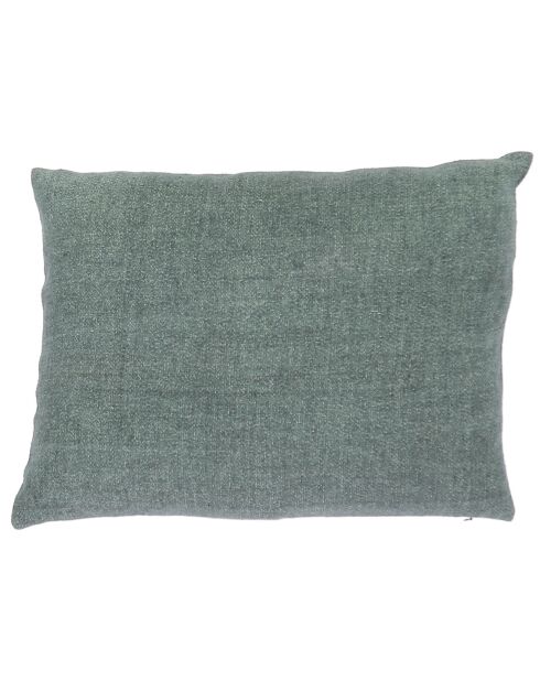 Varanasi grijs linnen tweed kussenhoes - 40x55 cm