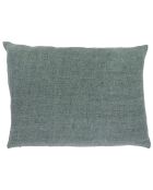 Varanasi grijs linnen tweed kussenhoes - 40x55 cm