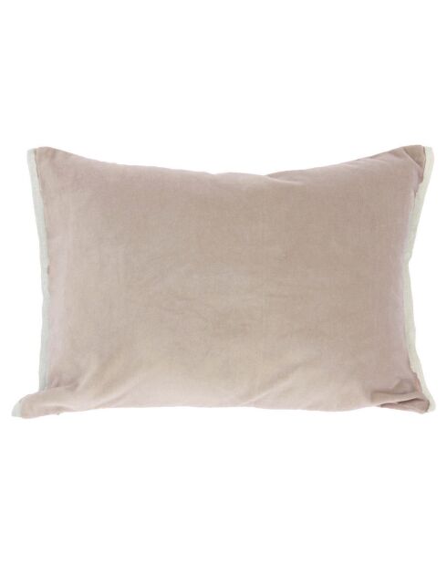 Funda de cojín Medicis de terciopelo arena - 40 x 55 cm