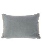 Housse de coussin Medicis velours souris - 40x55 cm