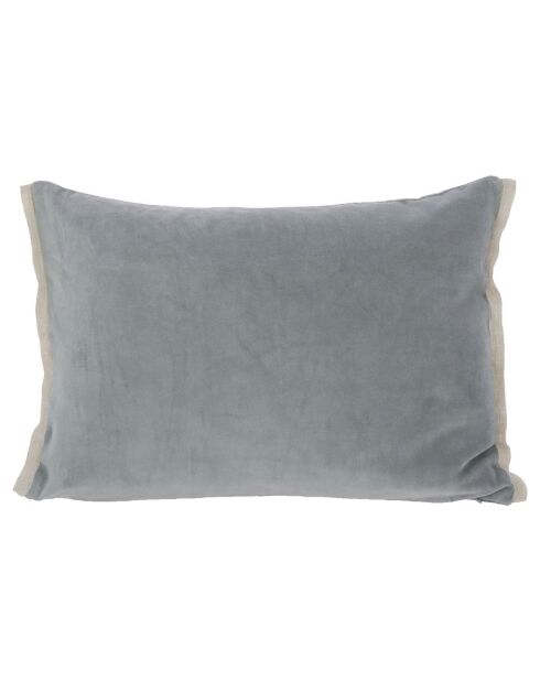 Housse de coussin Medicis velours souris - 40x55 cm