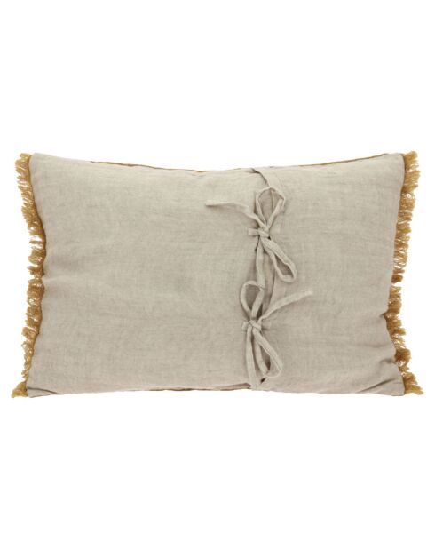 Housse de coussin Etaminee velours tabac - 40x55 cm