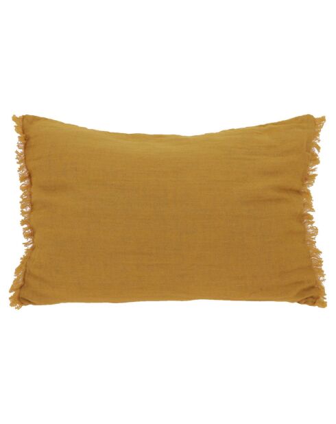 Housse de coussin Etaminee velours tabac - 40x55 cm