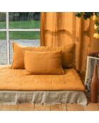 Housse de coussin Etaminee velours tabac - 40x55 cm