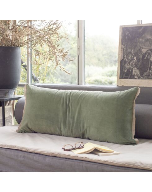 Housse de coussin Medicis velours cactus - 45x100 cm