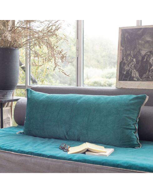 Housse de coussin Medicis velours canard - 45x100 cm