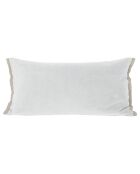 Funda de cojín Medicis de terciopelo crudo, 45 x 100 cm