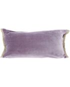 Housse de coussin Medicis velours mauve - 45x100 cm