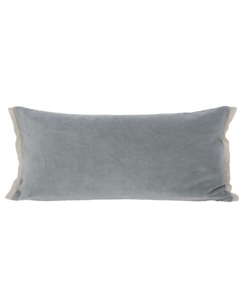 Housse de coussin Medicis velours souris - 45x100 cm