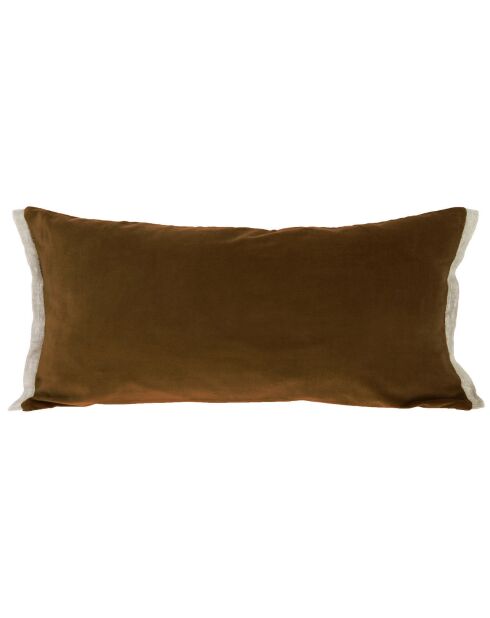 Fodera per cuscino Medicis in velluto tortora - 45x100 cm