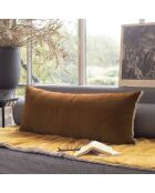 Fodera per cuscino Medicis in velluto tortora - 45x100 cm