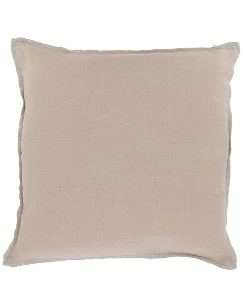 Fodera per cuscino Linon in lino rosa - 45x45 cm