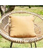 Fodera per cuscino Linon in tela curry - 45x45 cm