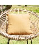 Fodera per cuscino Linon in tela curry - 45x45 cm