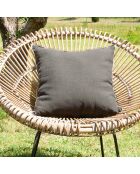 Housse de coussin Linon toile de lin encre - 45x45 cm